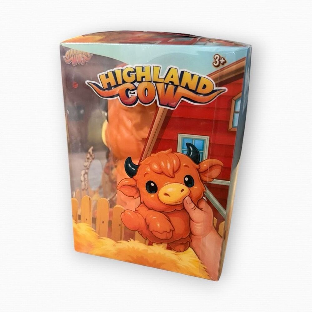 Highland Cow Squishy Toy Animal Stress Relief Sensory Viral Squishy Toy PPNC (c) - Picture 3 of 7